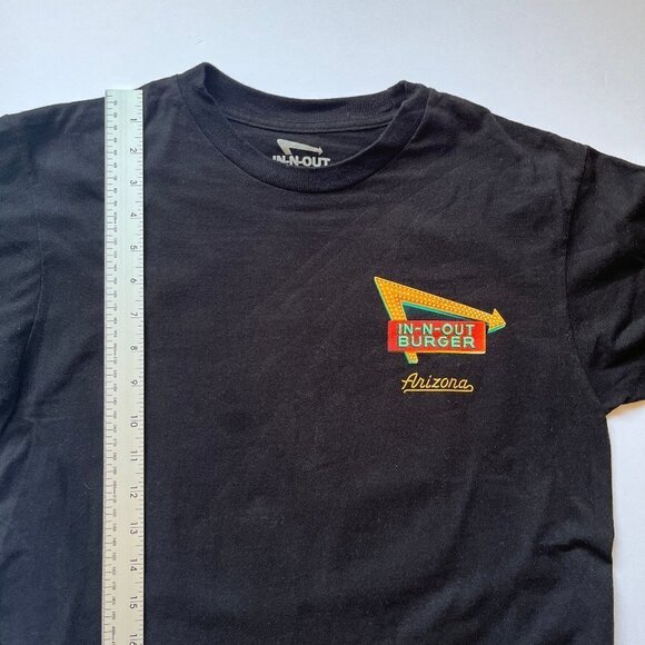 IN-N-OUT BURGER Arizona 2021 A Fresh New Year Black Collector T-Shirt Youth Sz S - Picture 4 of 10